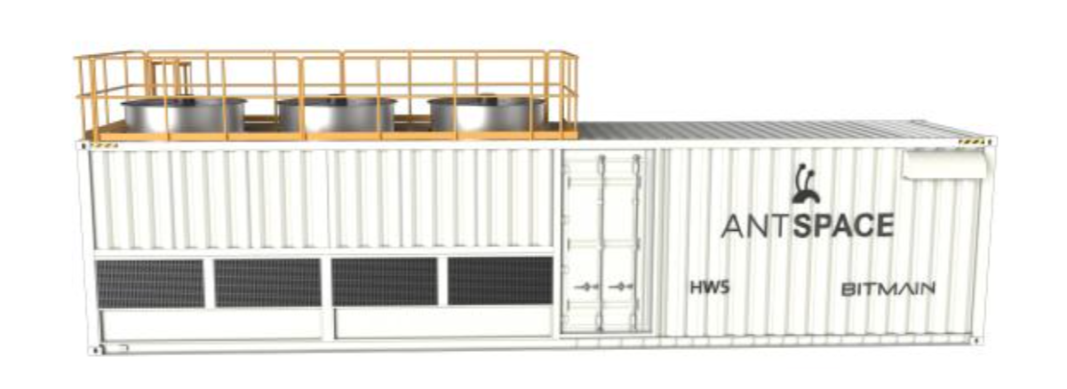 Bitmain Antspace HW7 2000kW Hydro Mining Container