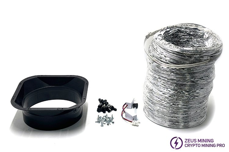 Crypto miner silencer kit for ASIC miner