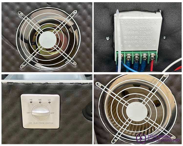 speed adjustable Crypto miner silencer